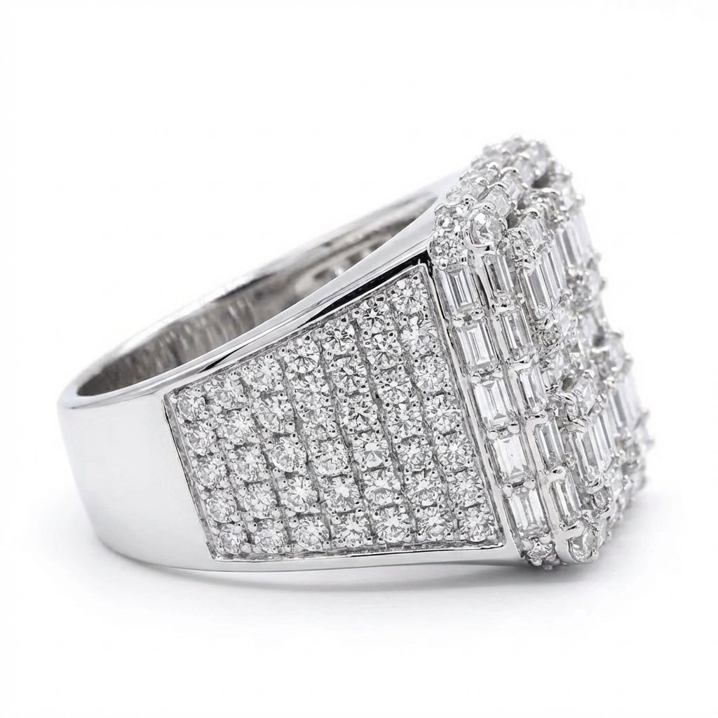 Baguette Cluster Ring