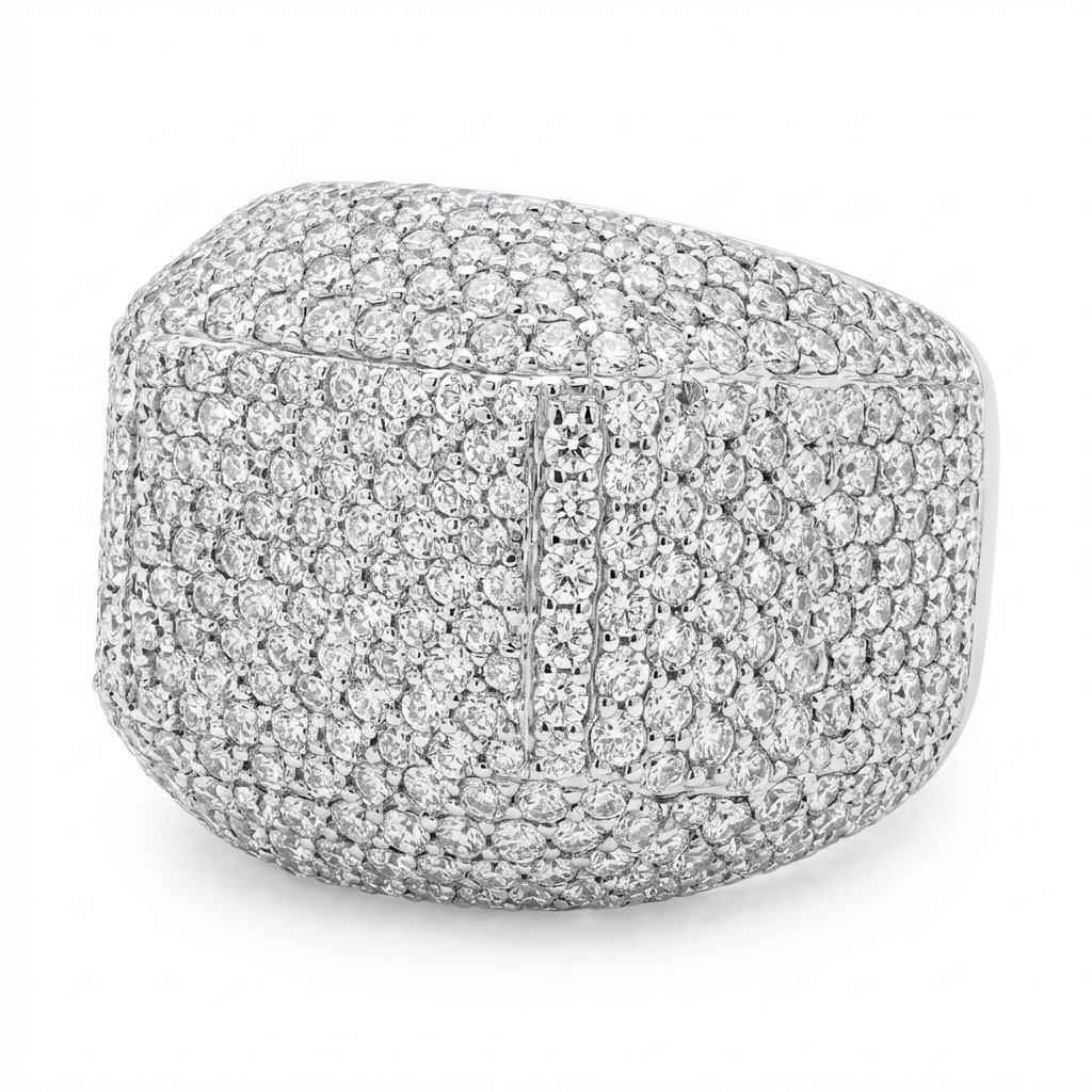 Flooded Pavé Bombé Ring - Image 2