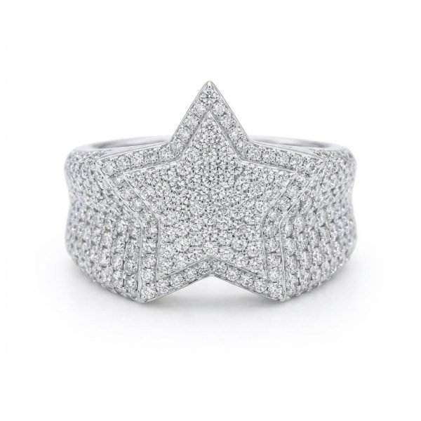 Diamond Star Pavé Ring